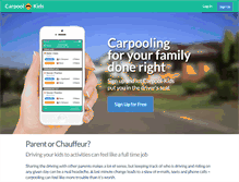Tablet Screenshot of carpool-kids.com